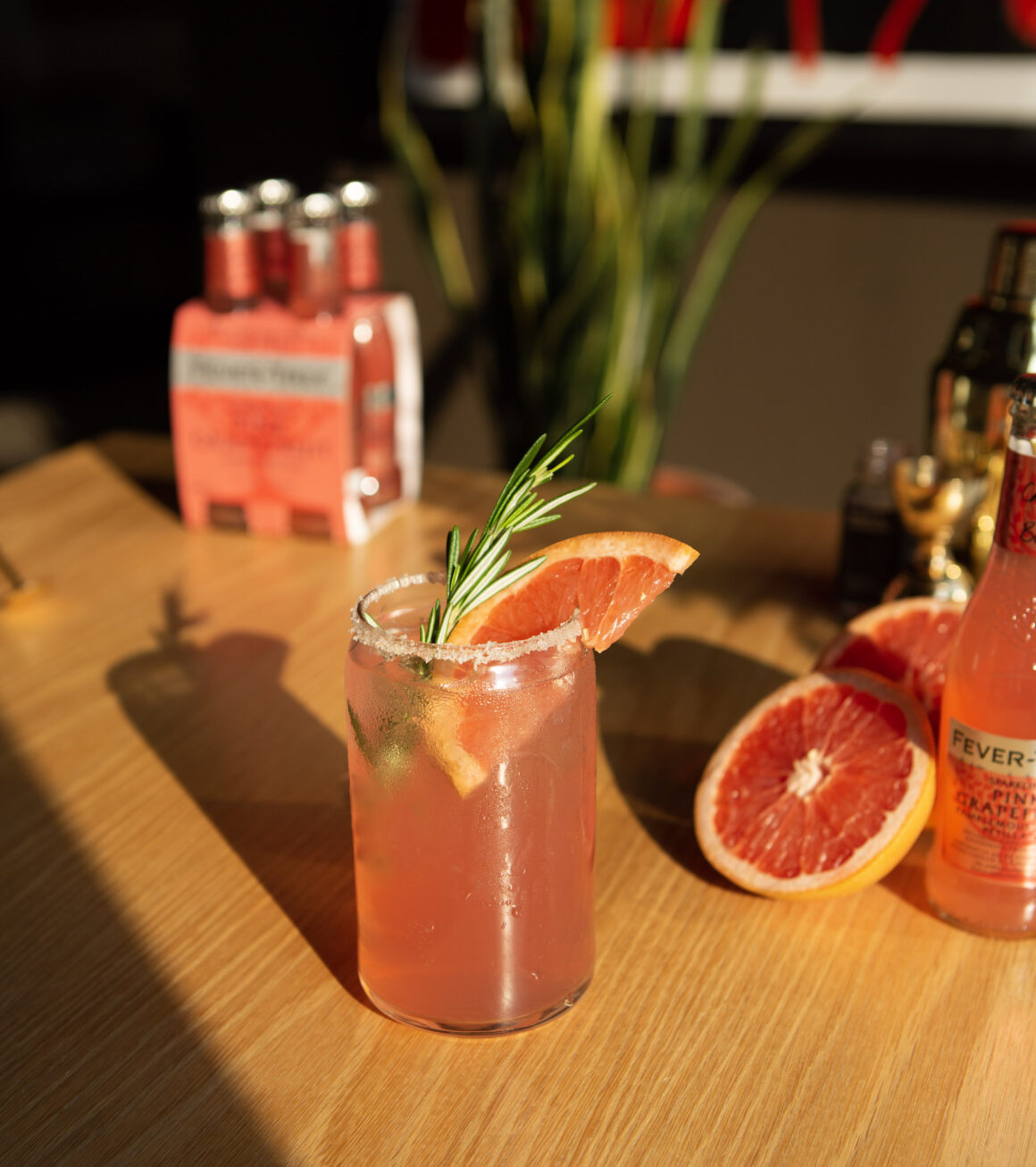 Paloma Cocktail with Fever-Tree Sparkling Pink Grapefruit mixer Summer Recipe