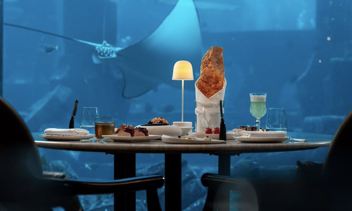 underwater dining experience in dubai 