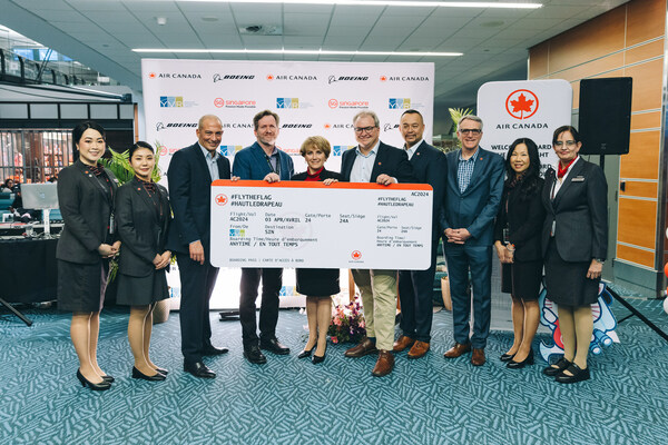 Air Canada Inaugurates Newest Pacific Route from Vancouver to Singapore (CNW Group/Air Canada)