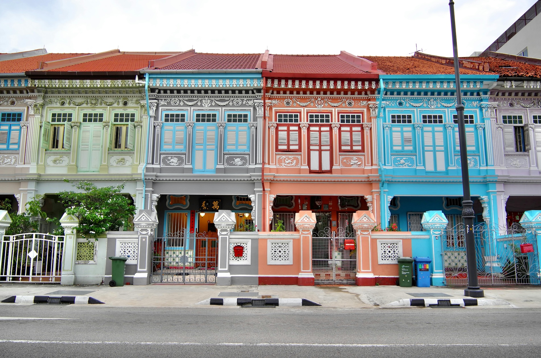 Singapore Houses with Different Colors in Asia new bucket list destination flights direct for Vancouver Canadians with Air Canada airline