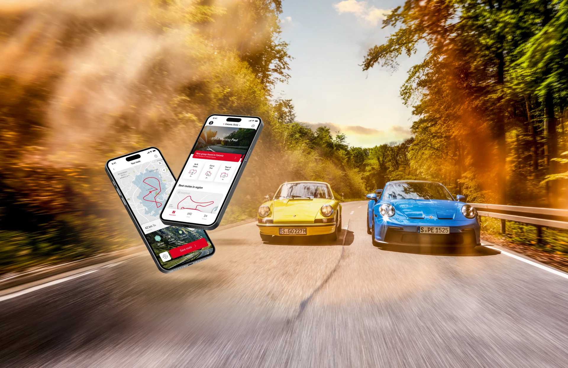 Porsche ROADS app Turo road trips roadtrips guide tool for the best leading destinations and routes across North America