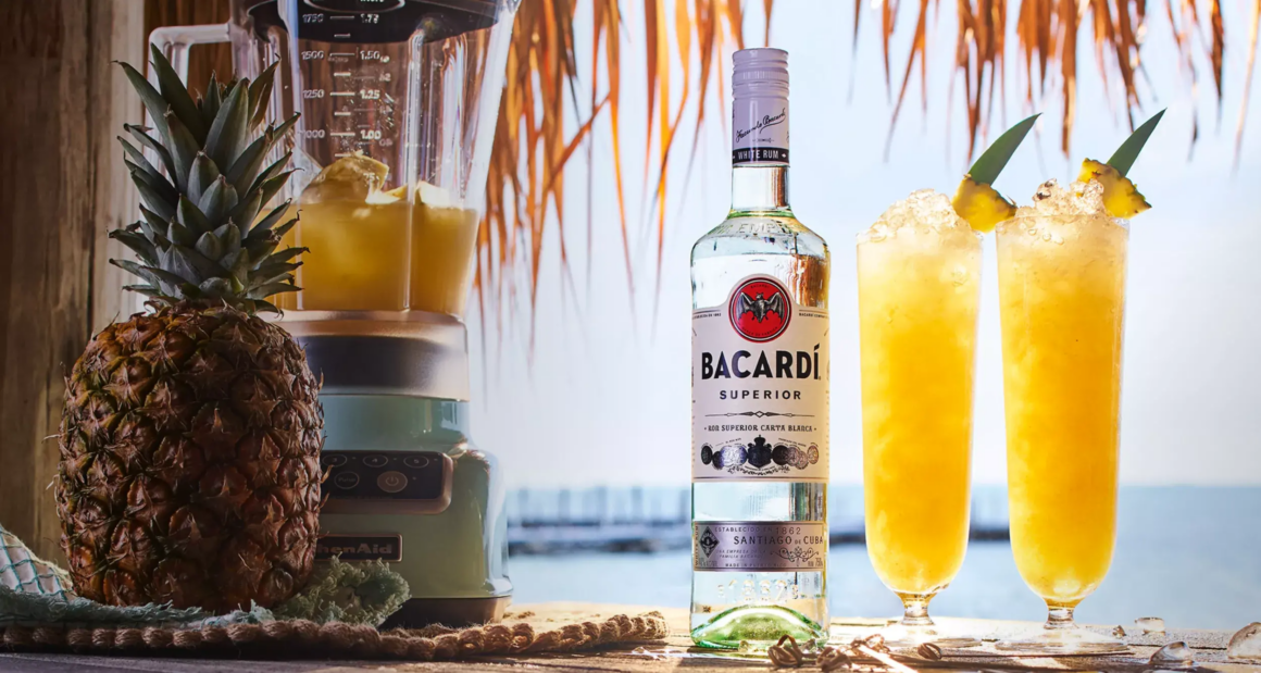 The classic Piña colada cocktail recipe with Bacardi Superior White Rum