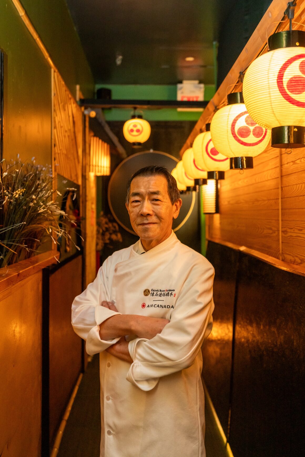 Master chef Masaki Hashimoto from Japan collaboration with Air Canada airline for their Japan routes in Signature Class