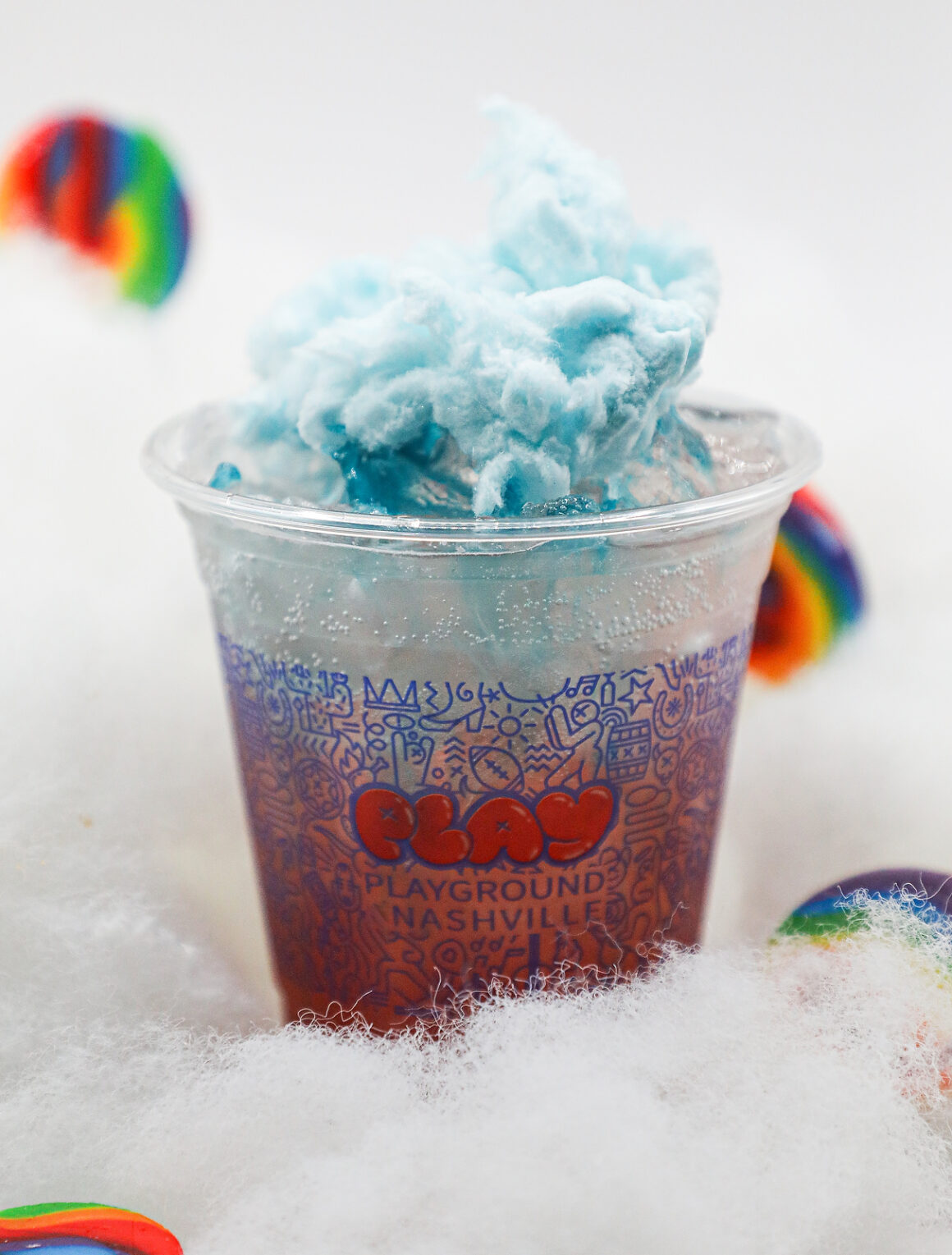 King Cotton Candy cocktail Playground Play Candied Land.